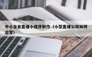 黑河中小企业直播小程序制作（小型直播公司如何运营）